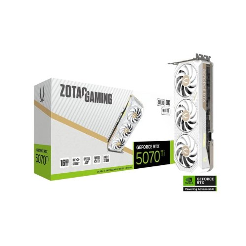 ZOTAC RTX 5070 Ti SOLID CORE OC 16GB WHITE