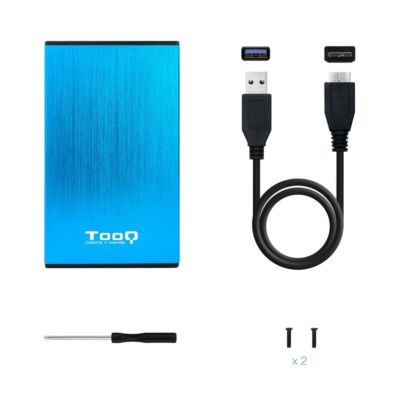Tooq TQE-2527BL Caja HDD 2.5" USB 3.1 Gen1/USB 3.0 - Imagen 4