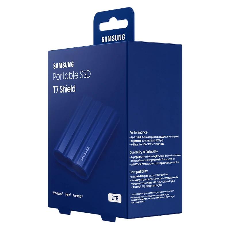 Samsung T7 Shield SSD Externo 2TB NVMe USB3.2 Azul - Imagen 2