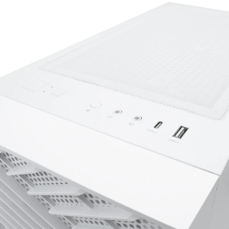 Coolbox Caja Gaming ATX GA300 GRIDLINE White - Imagen 2