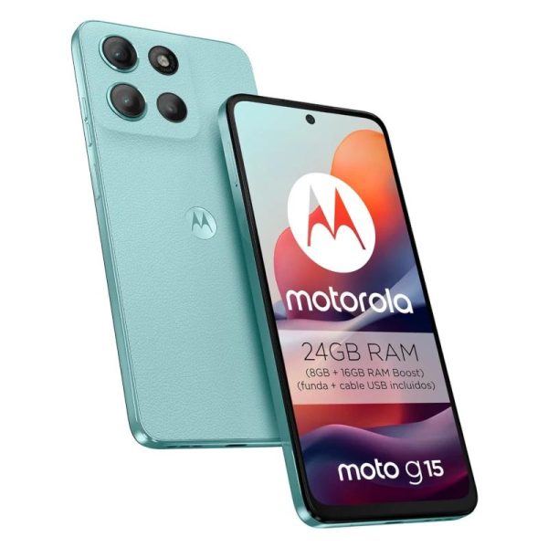 Motorola Moto G15 4G 6.7" 8Gb 512Gb Salt Air - Imagen 2