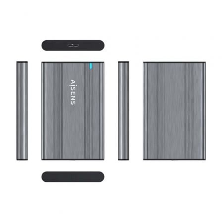 Caja Externa para Disco Duro de 2.5" Aisens ASE-2526GR/ USB 3.1/ Sin tornillos - Imagen 3