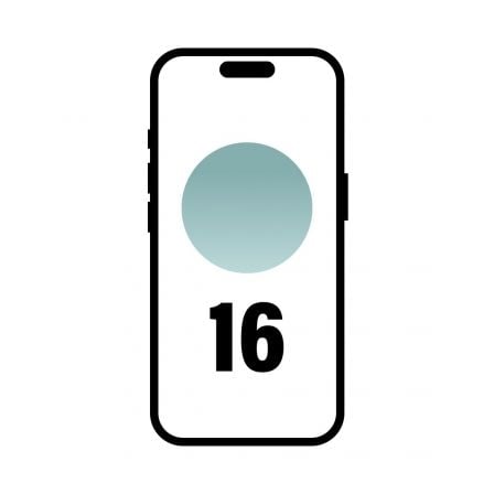 Apple iPhone 16 128GB/ 6.1"/ 5G/ Verde Azulado