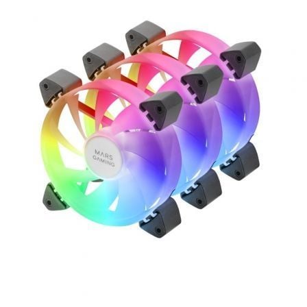 Pack 3 Ventiladores Mars Gaming MF-3A/ 12cm/ ARGB - Imagen 3