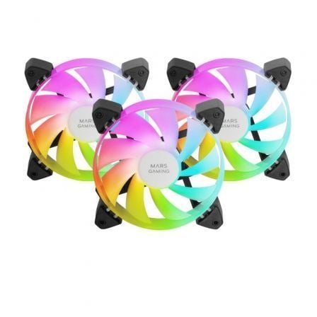 Pack 3 Ventiladores Mars Gaming MF-3A/ 12cm/ ARGB - Imagen 4