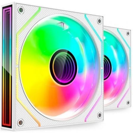 Pack 2 Ventiladores Mars Gaming MF-3DPROX2/ 12cm/ ARGB/ Blancos - Imagen 3