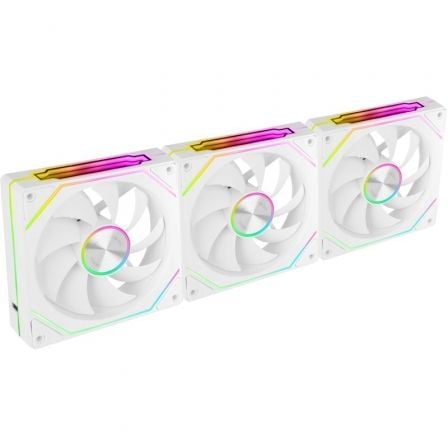 Pack 3 Ventiladores Mars Gaming MF-LINKFINITYKIT2/ 12cm/ ARGB/ Blanco - Imagen 2
