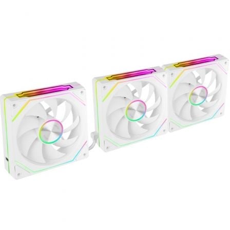 Pack 3 Ventiladores Mars Gaming MF-LINKFINITYKIT2/ 12cm/ ARGB/ Blanco - Imagen 3