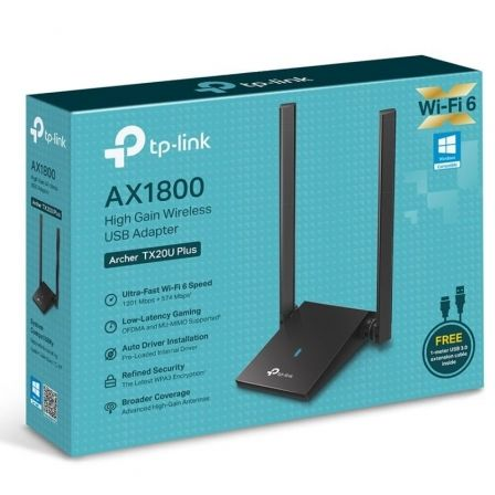 Adaptador USB - WiFi TP-Link Archer TX20U Plus/ 1800Mbps - Imagen 4