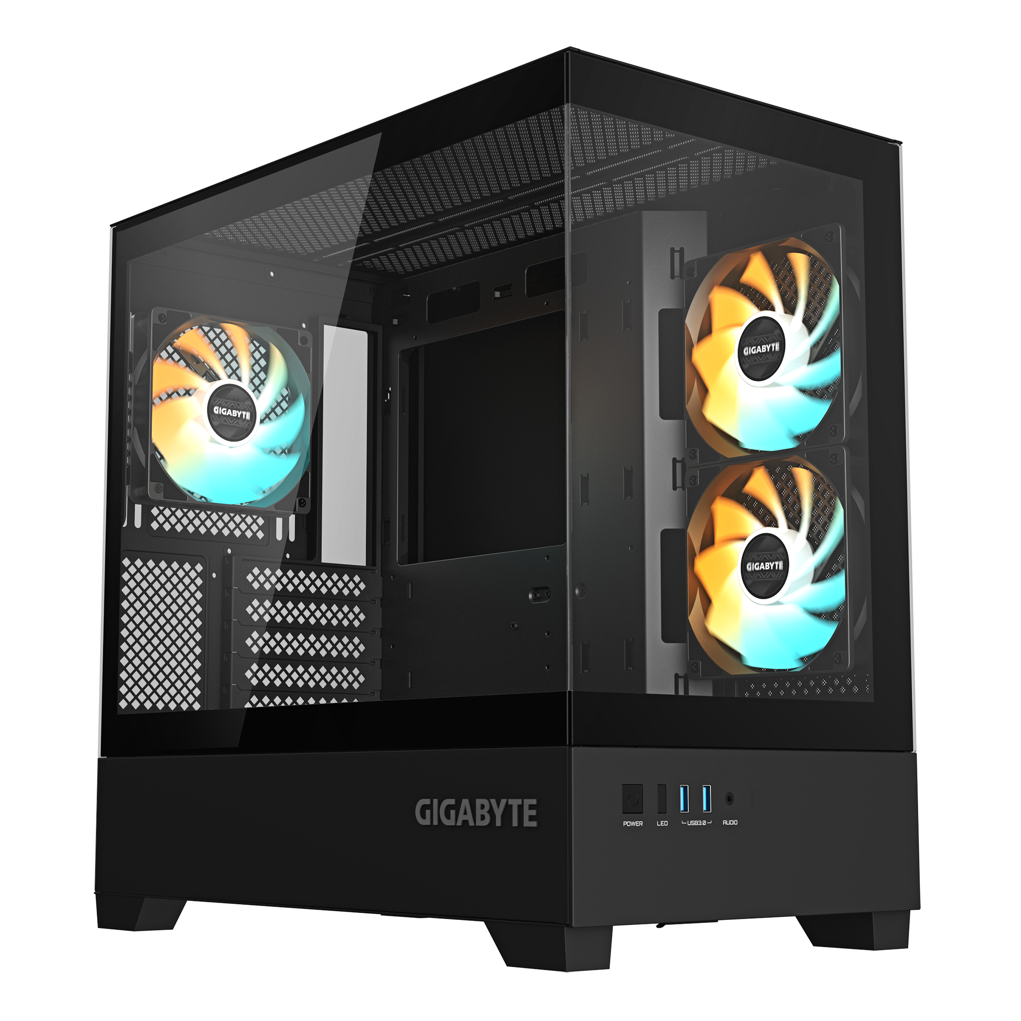 GIGABYTE AORUS CAJA SEMITORRE C201 PANORAMIC BLACK