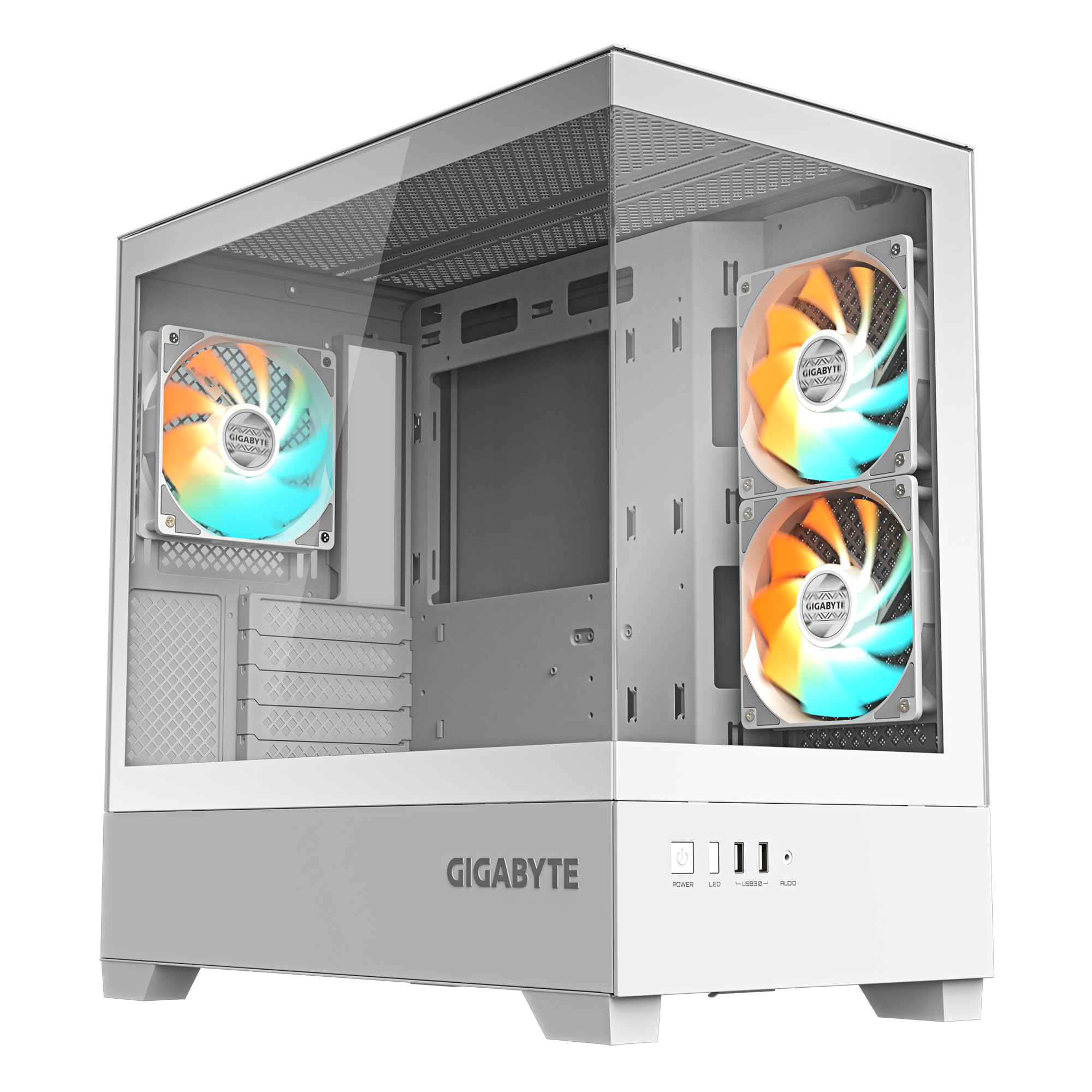 GIGABYTE AORUS CAJA SEMITORRE C201 PANORAMIC ICE