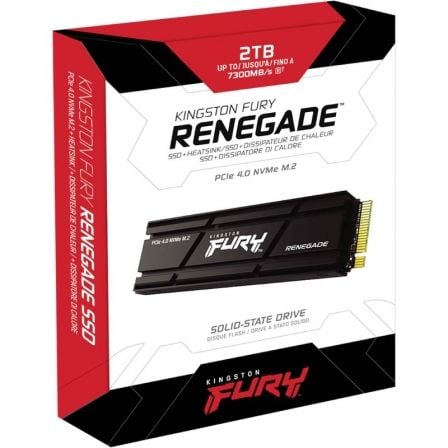 SSD Kingston FURY Renegade SSD 2TB/ M.2 2280 PCIe Gen4/ Con Disipador de Calor/ Full Capacity - Imagen 3