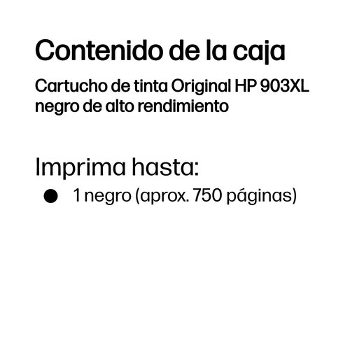 HP 903XL T6M15AE cartucho negro Pro 6960 - Imagen 3