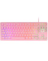 TECLADO HIBRIDO MECANICO F-RGB MK023ES ROSA MARS GAMING - Imagen 2
