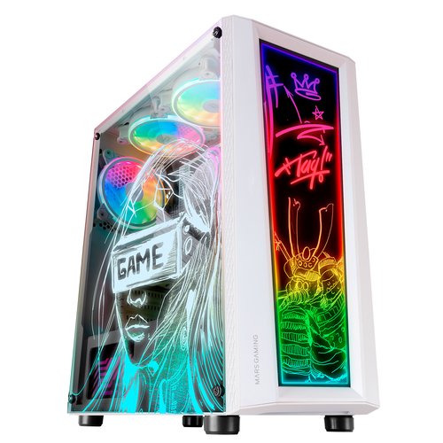 MARS GAMING Caja atx MC-ART 12CM Frgb White - Imagen 3