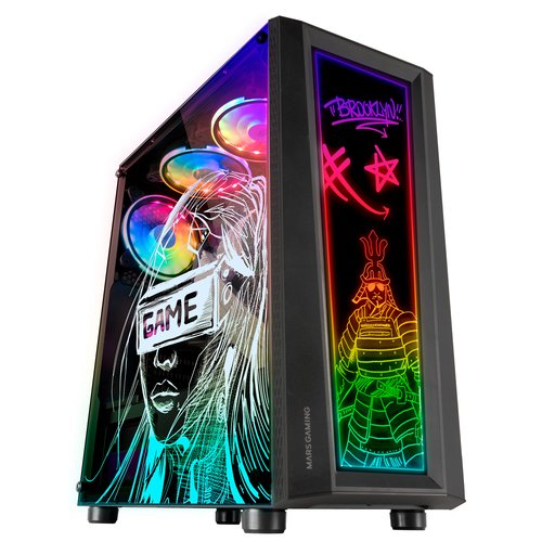 MARS GAMING Caja atx MC-ART 12CM Frgb Black - Imagen 2