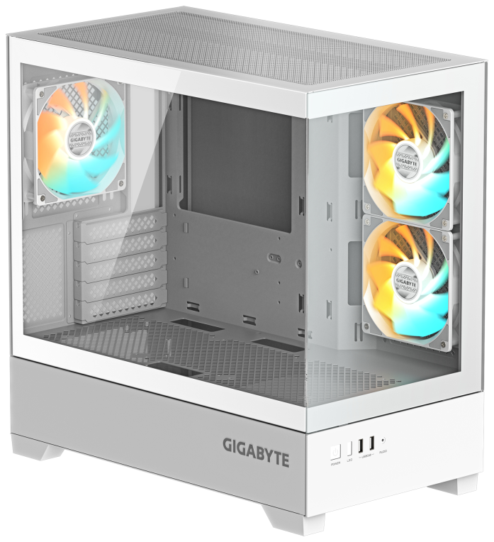 GIGABYTE AORUS CAJA SEMITORRE C201 PANORAMIC ICE - Imagen 2