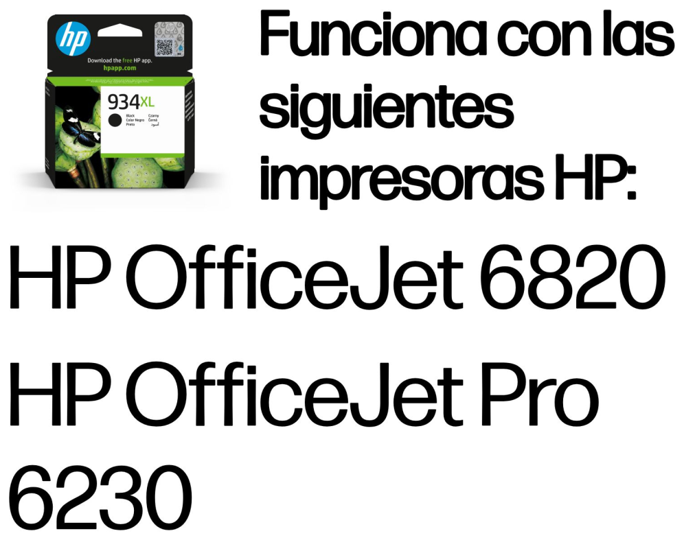 Tinta HP C2P23AE N2 934XL Negro - Imagen 2