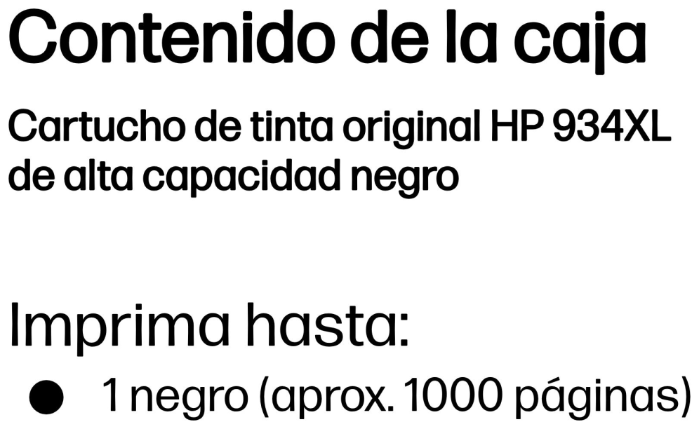 Tinta HP C2P23AE N2 934XL Negro - Imagen 3