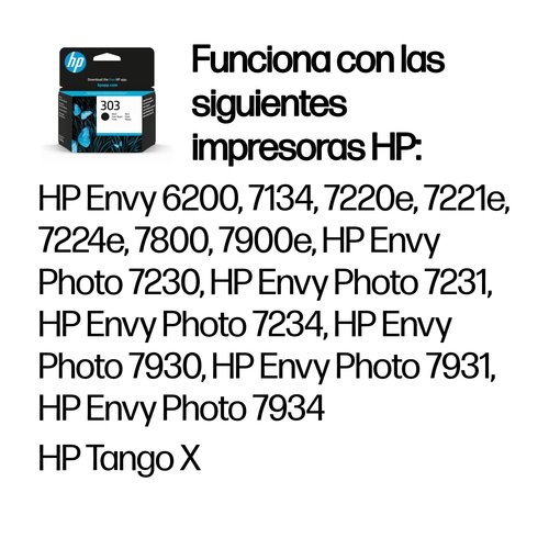 HP Cartucho 303 Negro - Imagen 2