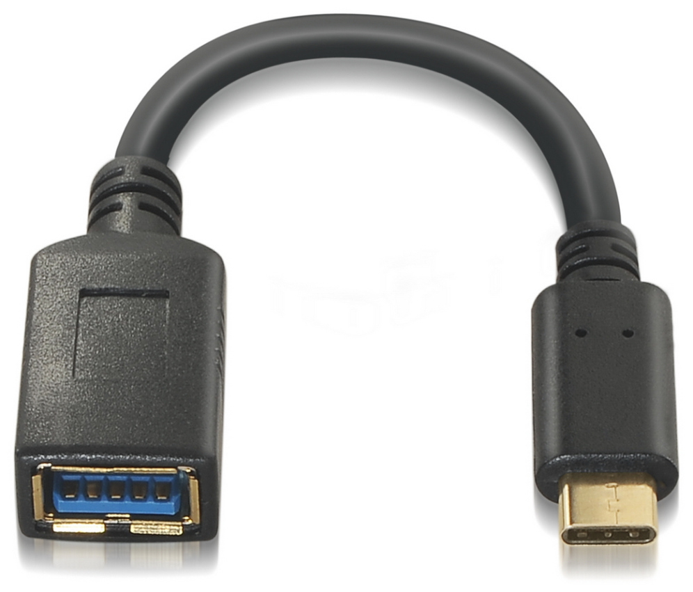 Cable USB 3.1 Aisens A107-0062/ USB Tipo-C Macho - USB Hembra/ 15cm/ Negro - Imagen 2