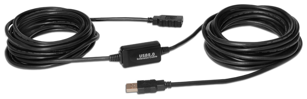 Cable Alargador USB 2.0 Aisens A101-0020/ USB Macho - USB Hembra/ 15m/ Negro - Imagen 2