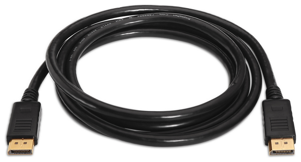 Cable Displayport 1.2 4K Macho - Displayport Macho/ 3m/ Negro - Aisens A124-0130 - Imagen 2