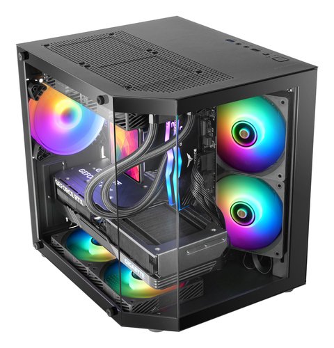 CAJA MINITORRE ATX MC-3TLITE NEGRO MARS GAMING - Imagen 3
