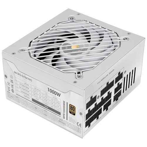 1000W SI MODULAR 80+ GOLD BLANCO MARS GAMING - Imagen 3