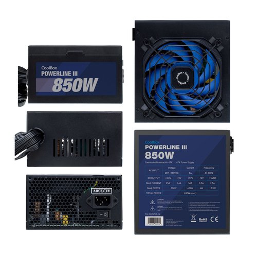 COOLBOX ATX POWERLINE3 850W 85%EFI - Imagen 4