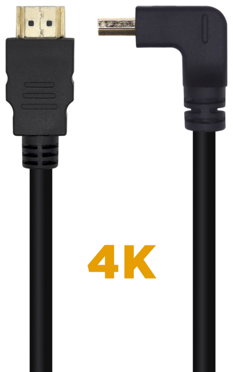 Cable HDMI 2.0 4K Aisens A120-0456/ HDMI Macho - HDMI Macho/ 1m/ Negro - Imagen 2