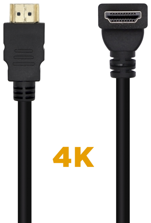 Cable HDMI 2.0 4K Aisens A120-0456/ HDMI Macho - HDMI Macho/ 1m/ Negro - Imagen 3