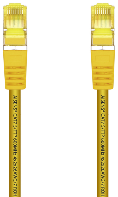 Cable de Red RJ45 SFTP Aisens A146-0473 Cat.7/ 50cm/ Amarillo - Imagen 2