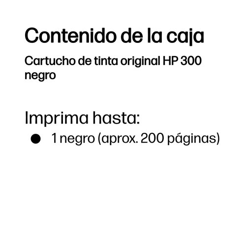 Tinta HP CC640EE Nº 300 Negro - Imagen 3