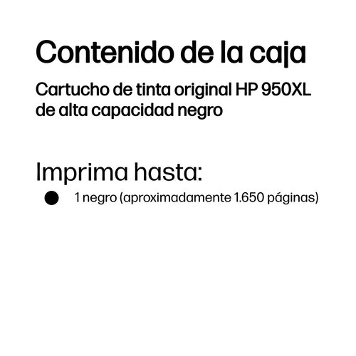 Tinta HP CN045AE Nº 950XL Negro - Imagen 3