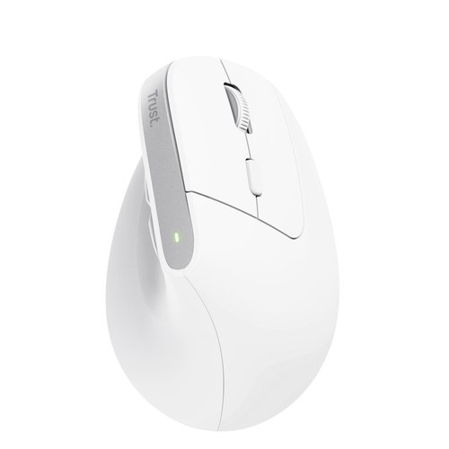 RATON OPTICO WIRELESS ERGONOMICO VERTICAL BAYO+ BLANCO TRUST - Imagen 4