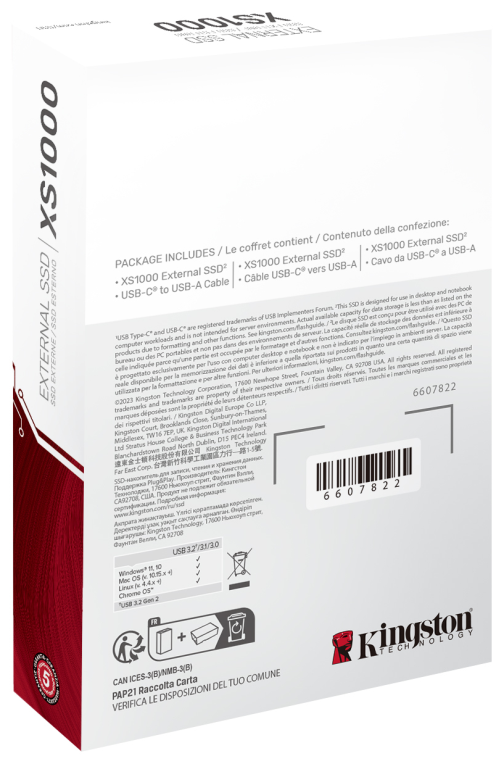 Kingston XS1000 Portable SSD 2Tb USB 3.2 tipo-C - Imagen 4
