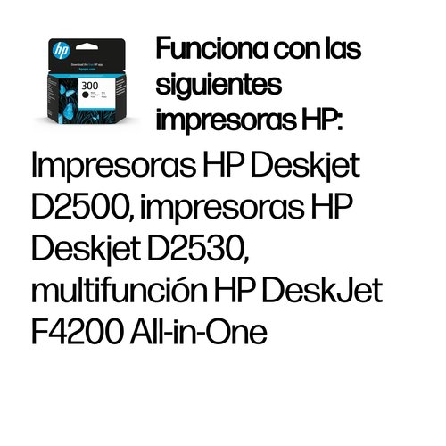 Tinta HP CC640EE Nº 300 Negro - Imagen 2