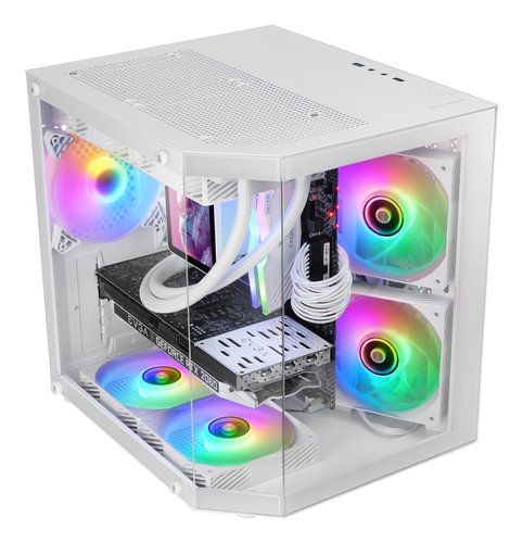 CAJA MINITORRE ATX MC-3TLITE BLANCO MARS GAMING - Imagen 3