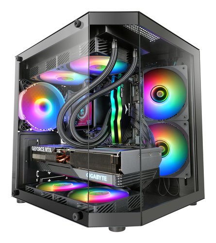 CAJA MINITORRE ATX MC-3TLITE NEGRO MARS GAMING