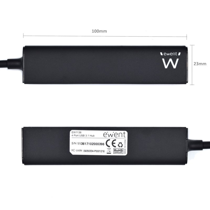 Ewent EW1136 Hub 4 Puertos USB 3.0 - Imagen 2