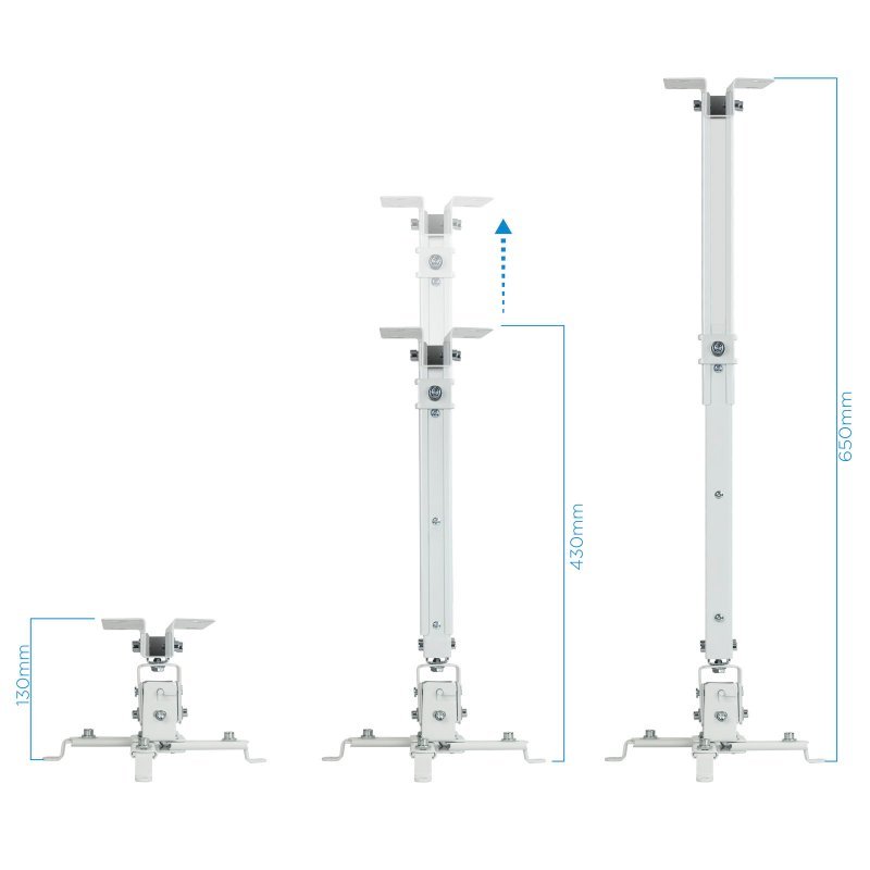 Soporte Proyector Tooq PJ2012T-W MAX.20KG Blanco - Imagen 2