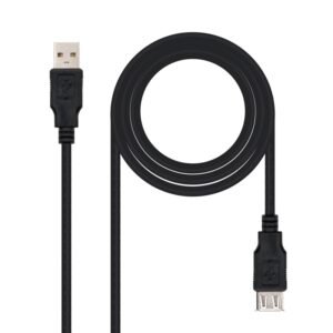 Cable USB Nano Cable USB 2.0 A/M - USB 2.0 A/H 3.0M Negro Alargador