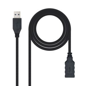 Cable USB Nano Cable USB 3.0 A/M - USB 3.0 A/H 2.0M Negro