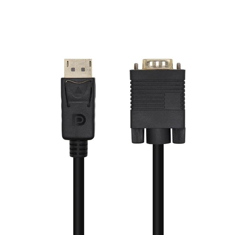 Cable Displayport Macho - VGA Macho/ 2m/ Negro - Aisens A125-0365