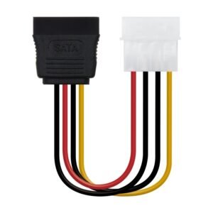 Cable MOLEX/SATA Alimentación Nano Cable MOLEX/M - SATA/H 0,16M OEM