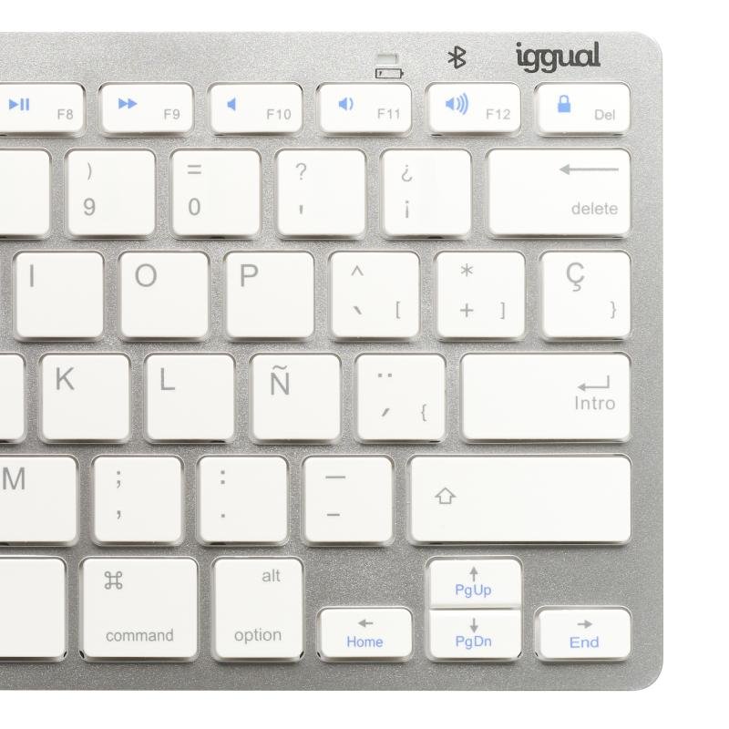 iggual Teclado Bluetooth Slim TKL-BT plata - Imagen 4