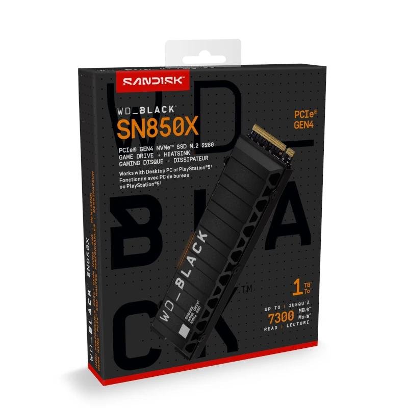 WD Black SN850X WDS100T2X0E SSD 1TB PCIe Gen4 NVMe - Imagen 4