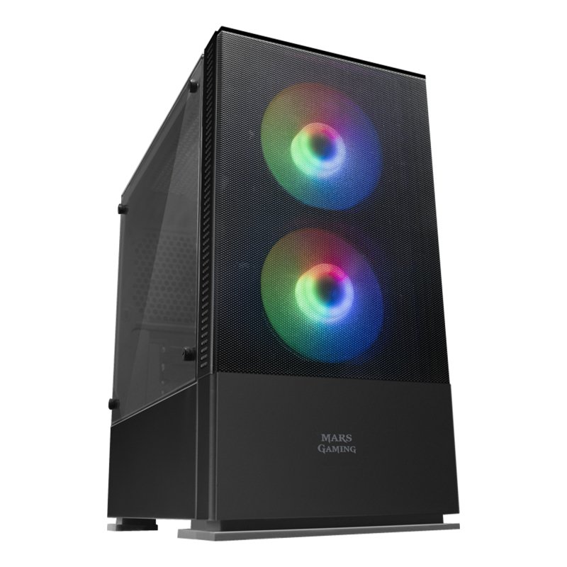 Mars Gaming Caja MCZ PREMIUM M-ATX 2X FRGB Negra - Imagen 2