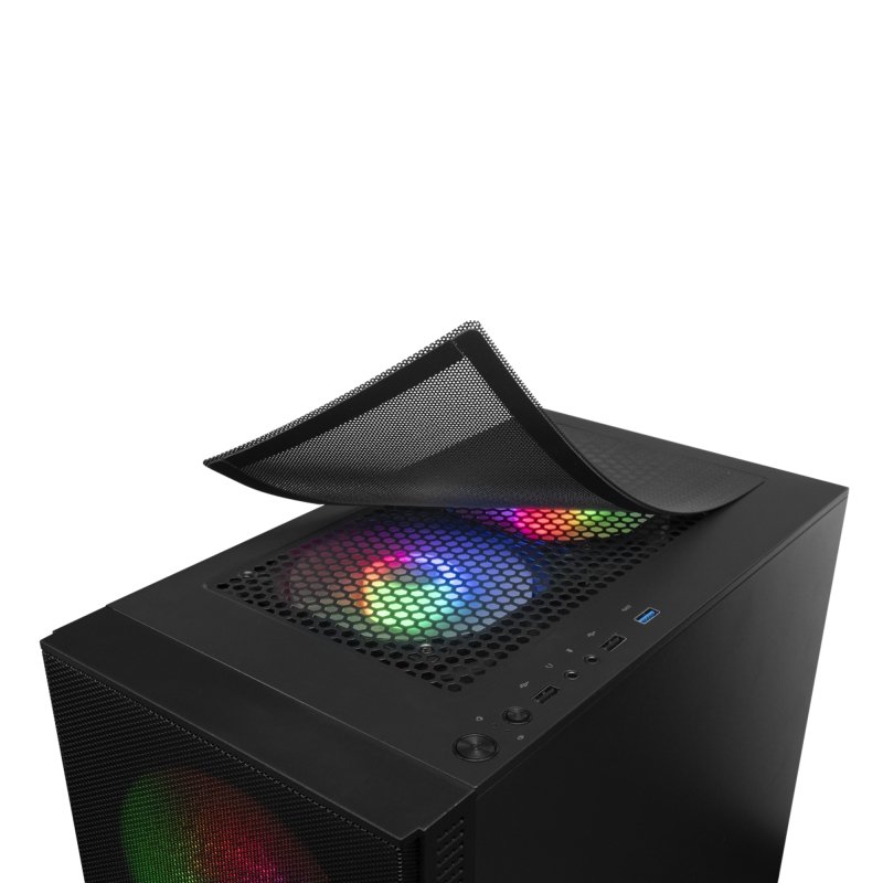 Mars Gaming Caja MCZ PREMIUM M-ATX 2X FRGB Negra - Imagen 3